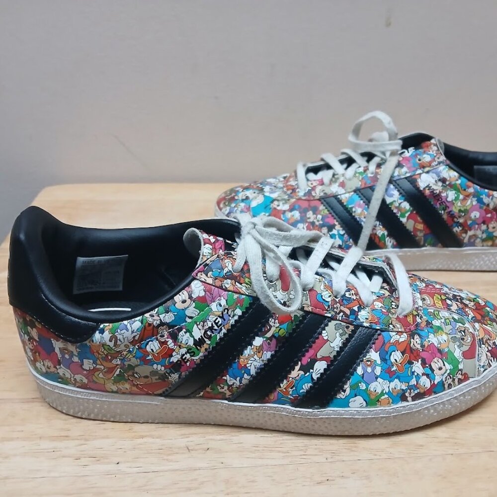 Disney x adidas Originals Gazelle Kids Size 5 'Where's Mickey?' Shoes IH2664